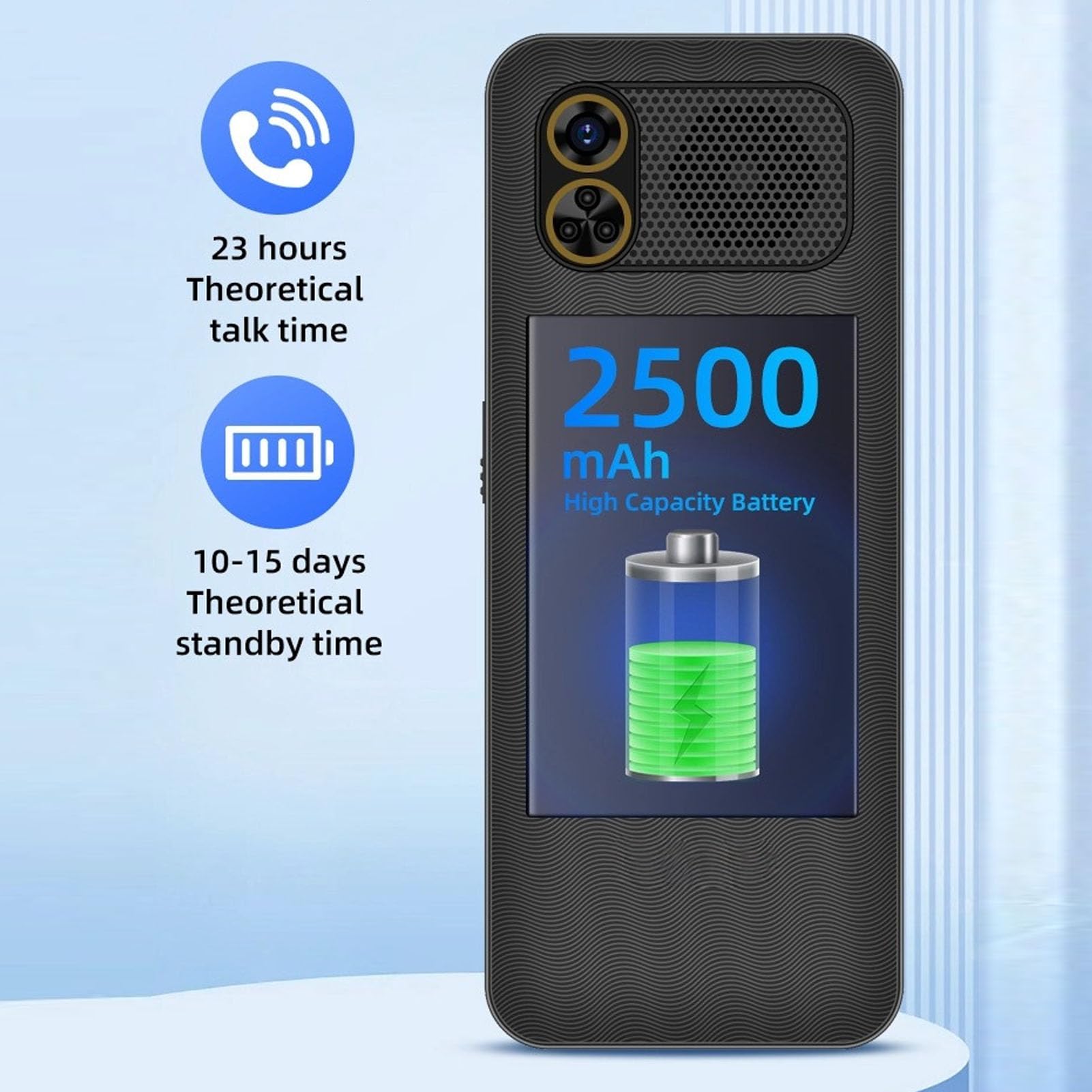 Amazon | Denash 4G シニアフォン、2.6 インチ HD ディスプレイ飛散